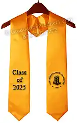 Northern Illinois University Class of 2025 Graduation Stole - Custom Embroidered University Gold
