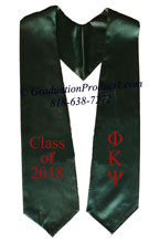 Phi Kappa Psi Dark Green Greek Graduation Stole