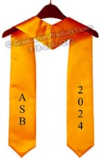 Two Side Embroidered Graduation Stole